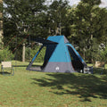 vidaXL Namiot campingowy z dachem Niebieski 482 x 360 x 227 cm tafta