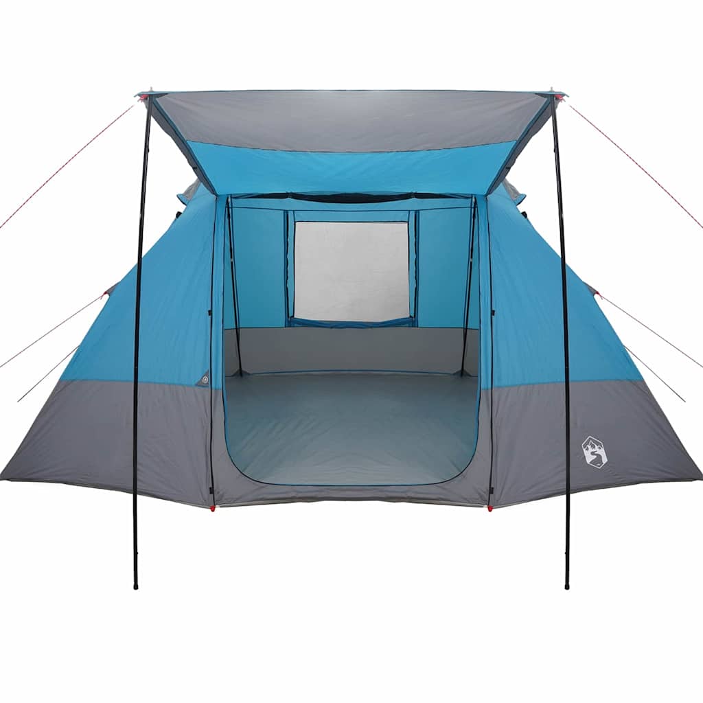 vidaXL Namiot campingowy z dachem Niebieski 482 x 360 x 227 cm tafta
