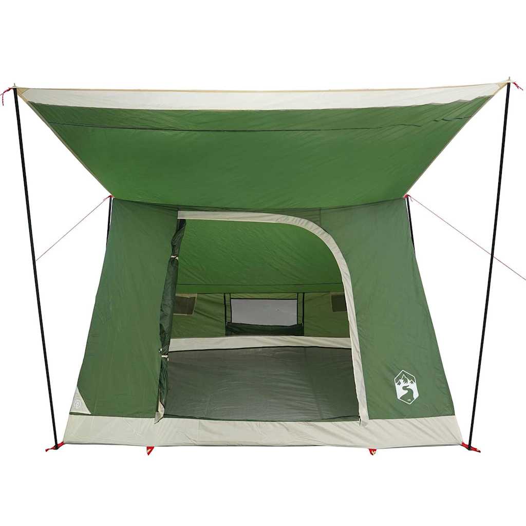 vidaXL Namiot campingowy z dachem Zielony 223 x 163 x 130 cm tafta