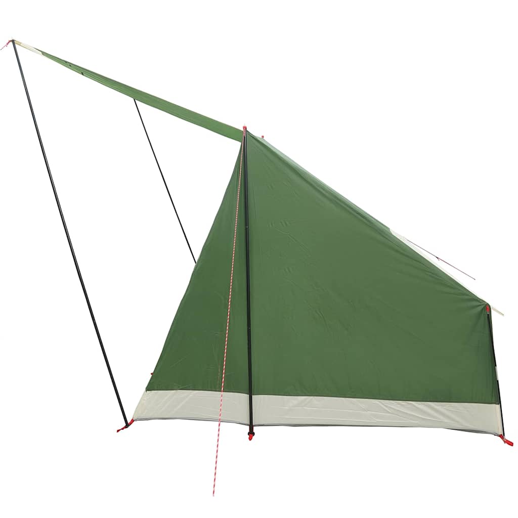 vidaXL Namiot campingowy z dachem Zielony 223 x 163 x 130 cm tafta