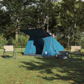 vidaXL Namiot campingowy z dachem Niebieski 223 x 163 x 130 cm tafta