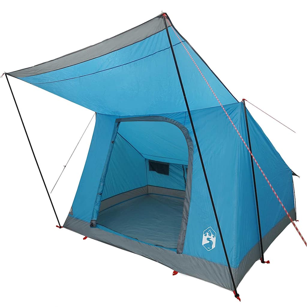 vidaXL Namiot campingowy z dachem Niebieski 223 x 163 x 130 cm tafta