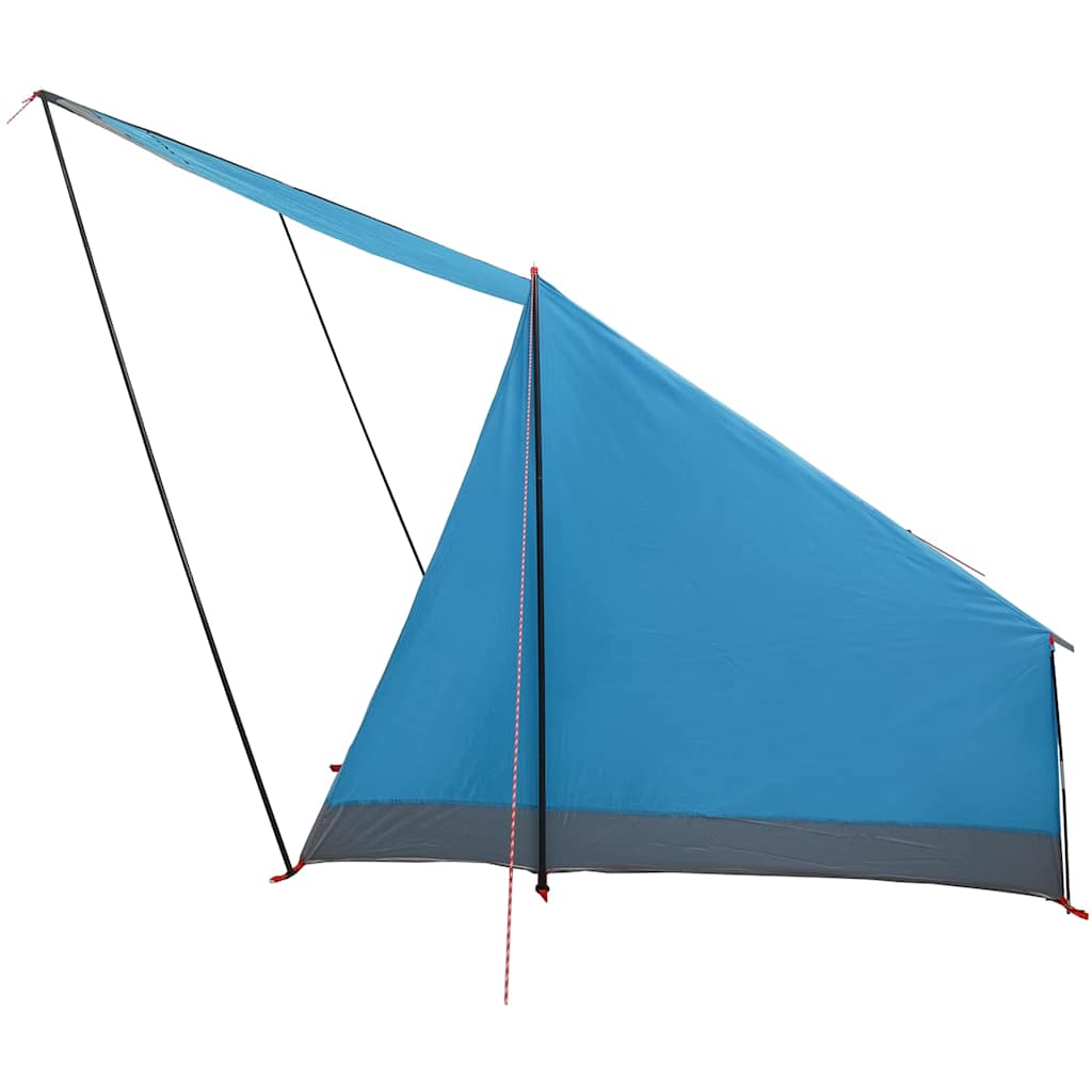 vidaXL Namiot campingowy z dachem Niebieski 223 x 163 x 130 cm tafta