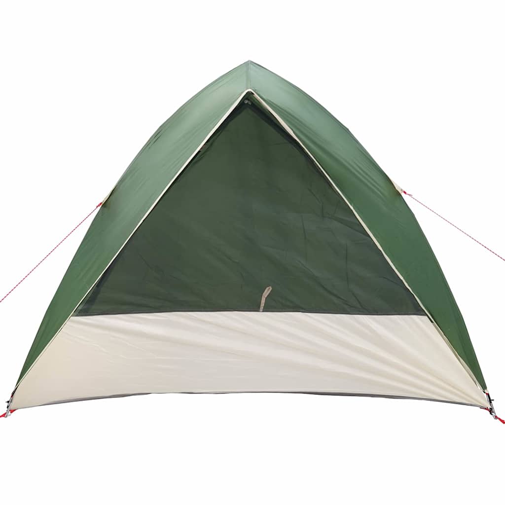 vidaXL Namiot campingowy z dachem Zielony 275 x 230 x 140 cm tafta