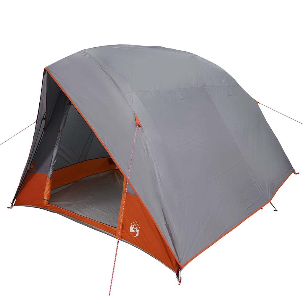 vidaXL Namiot campingowy Szary i pomarańczowy 275 x 230 x 140 cm tafta