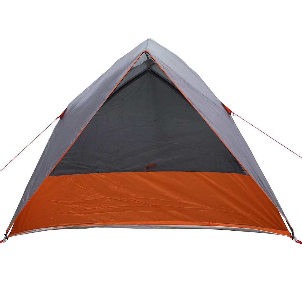 vidaXL Namiot campingowy Szary i pomarańczowy 275 x 230 x 140 cm tafta
