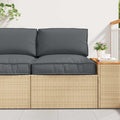 vidaXL Zestaw poduszek na paletę 2 pcs Antracyt Materiał Oxford