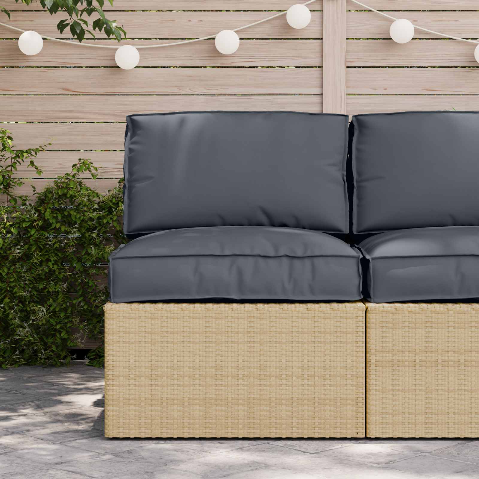 vidaXL Zestaw poduszek na paletę 2 pcs Antracyt Materiał Oxford
