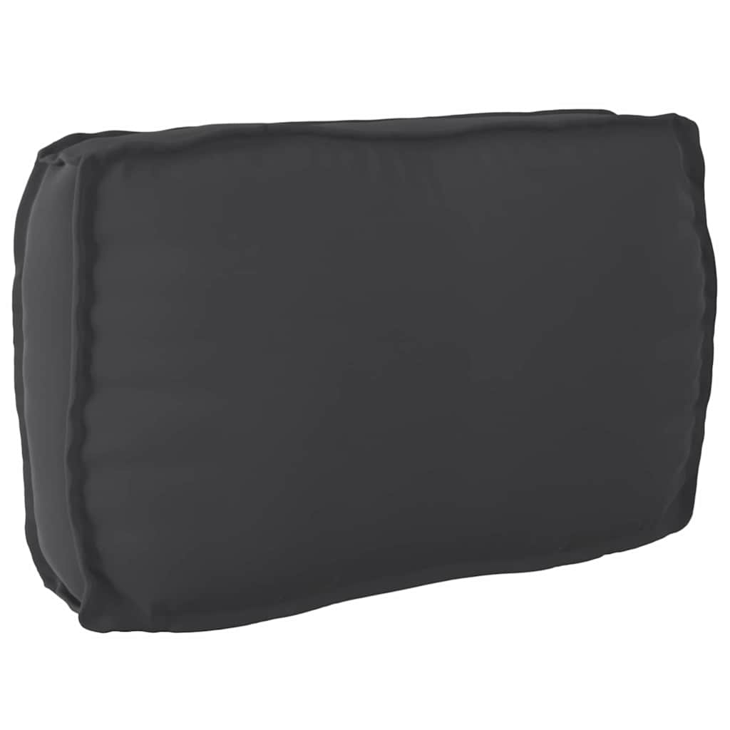 vidaXL Zestaw poduszek na paletę 2 pcs Czarny Materiał Oxford