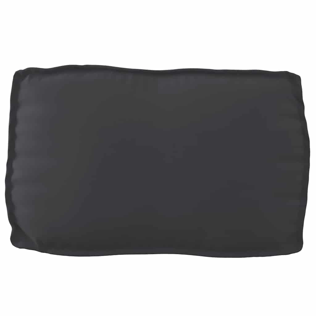vidaXL Zestaw poduszek na paletę 2 pcs Czarny Materiał Oxford