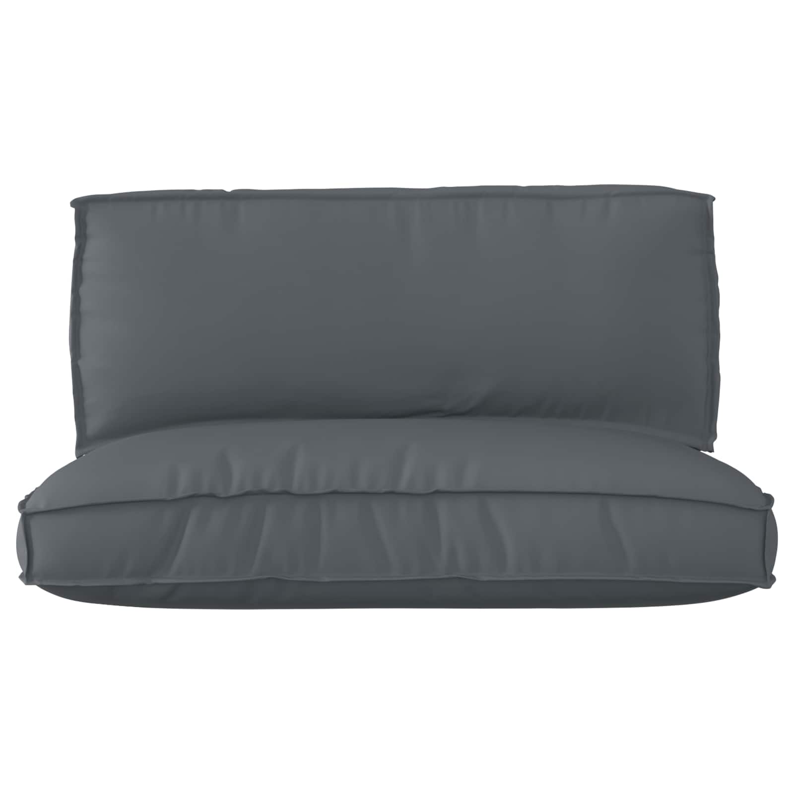 vidaXL Zestaw poduszek na paletę 2 pcs Antracyt Materiał Oxford