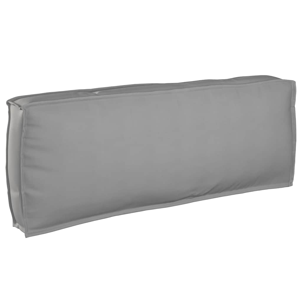 vidaXL Zestaw poduszek na paletę 2 pcs Szary Materiał Oxford