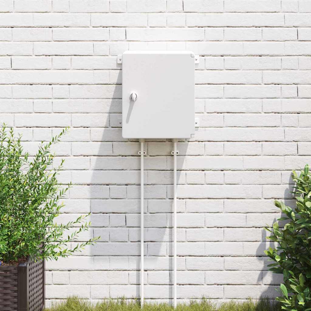 vidaXL Szafka sterownicza Szary 37 x 16,5 x 35 cm Plastik ABS