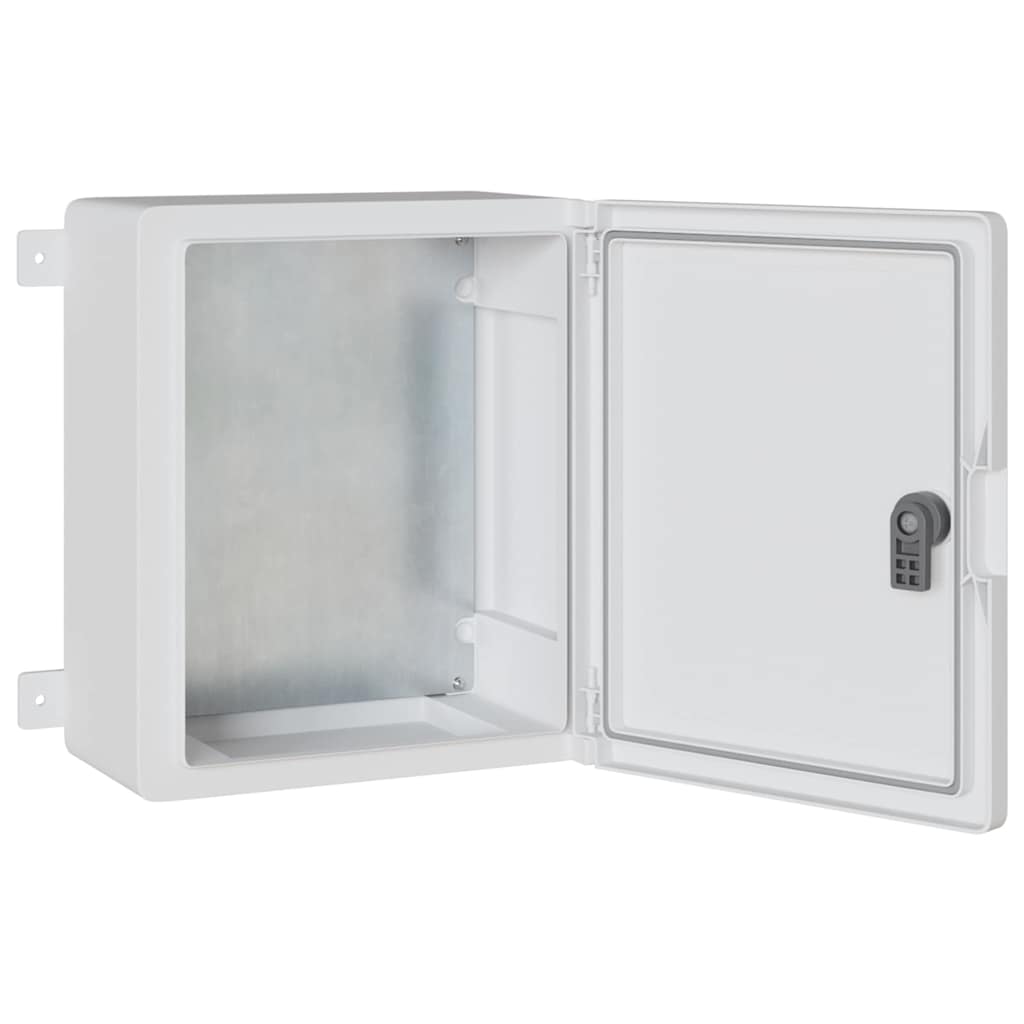 vidaXL Szafka sterownicza Szary 37 x 16,5 x 35 cm Plastik ABS