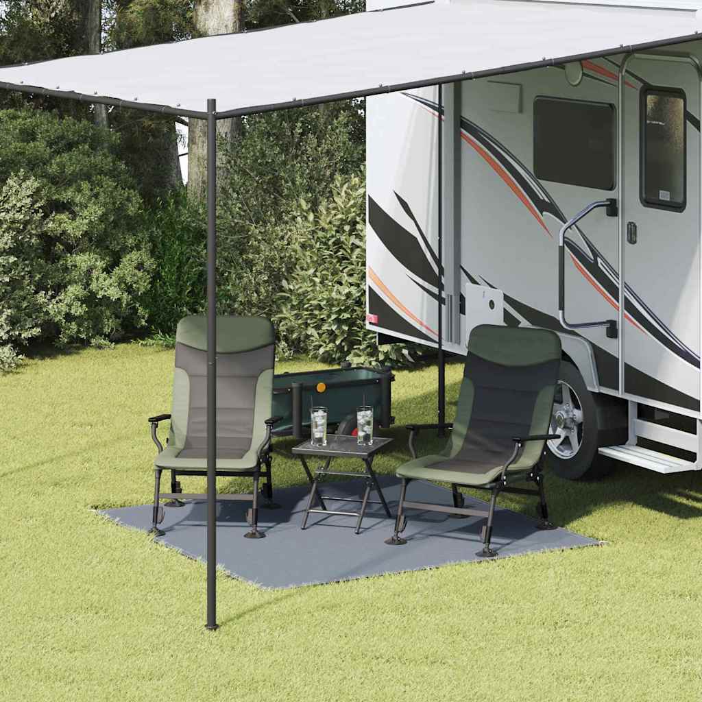 vidaXL Dywan pod namiot Niebieski i szary 200 x 200 cm Polietylen