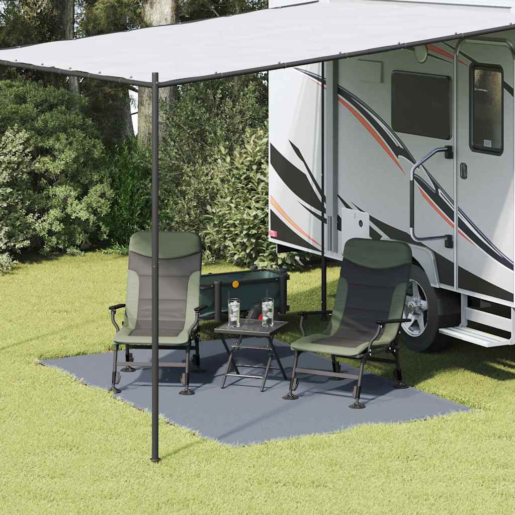 vidaXL Dywan pod namiot Niebieski i szary 300 x 200 cm Polietylen