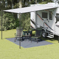 vidaXL Dywan pod namiot Niebieski i szary 350 x 250 cm Polietylen