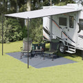 vidaXL Dywan pod namiot Niebieski i szary 400 x 250 cm Polietylen