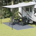 vidaXL Dywan pod namiot Niebieski i szary 450 x 250 cm Polietylen