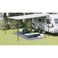vidaXL Dywan pod namiot Niebieski i szary 500 x 250 cm Polietylen