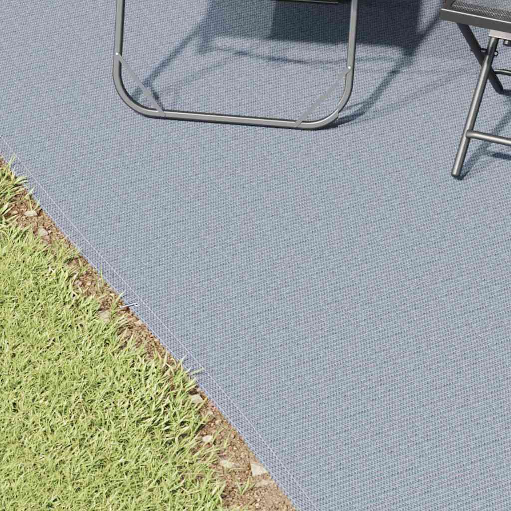 vidaXL Dywan pod namiot Niebieski i szary 550 x 250 cm Polietylen