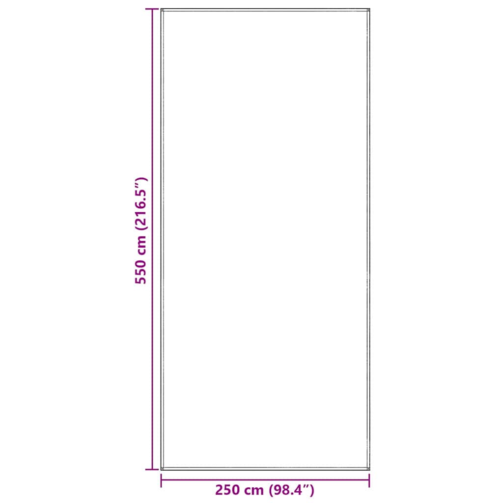 vidaXL Dywan pod namiot Niebieski i szary 550 x 250 cm Polietylen