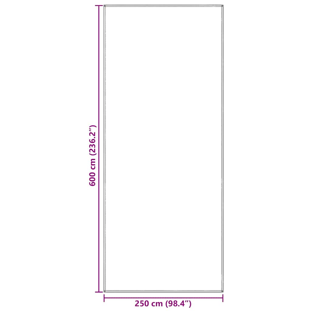 vidaXL Dywan pod namiot Niebieski i szary 600 x 250 cm Polietylen