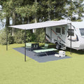 vidaXL Dywan pod namiot Niebieski i szary 600 × 300 cm Polietylen