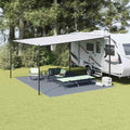 vidaXL Dywan pod namiot Niebieski i szary 500 x 400 cm Polietylen