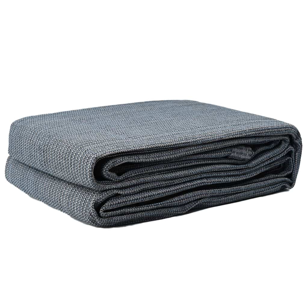 vidaXL Dywan pod namiot Niebieski i szary 700 x 400 cm Polietylen