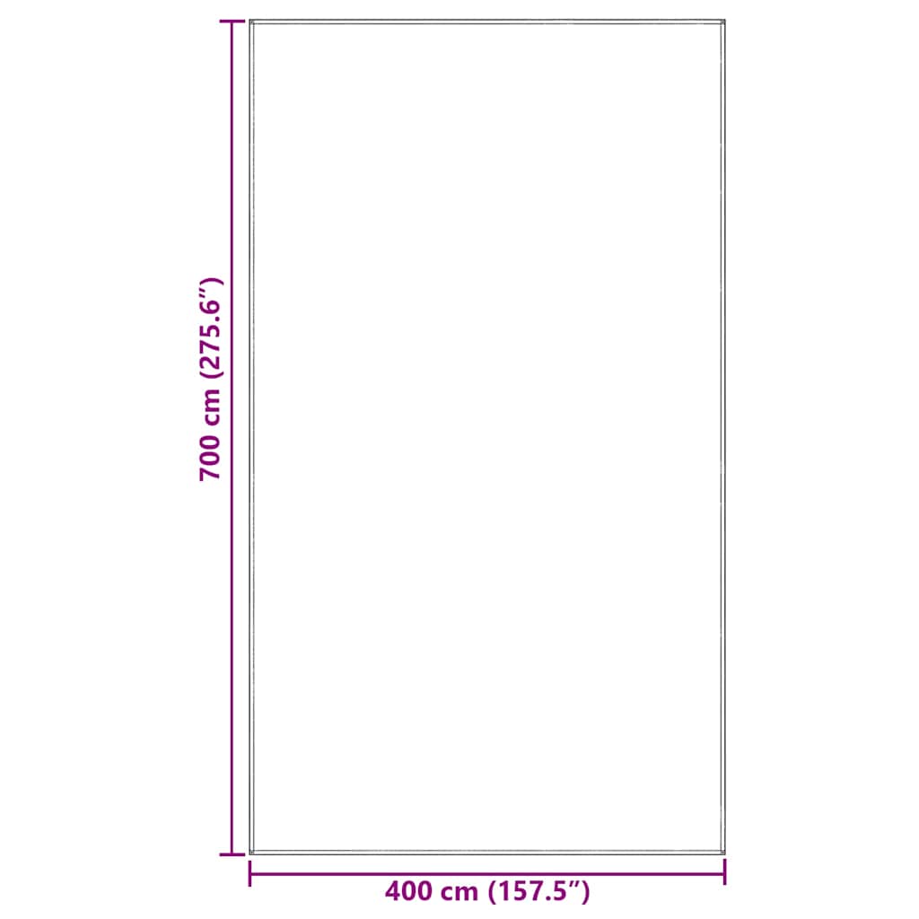 vidaXL Dywan pod namiot Niebieski i szary 700 x 400 cm Polietylen