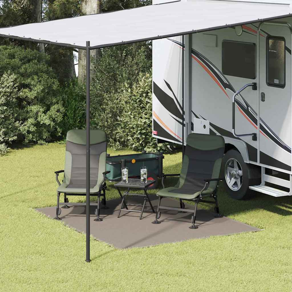 vidaXL Dywan pod namiot Jasnoszary 200 x 250 cm Polietylen