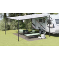 vidaXL Dywan pod namiot Jasnoszary 500 x 250 cm Polietylen