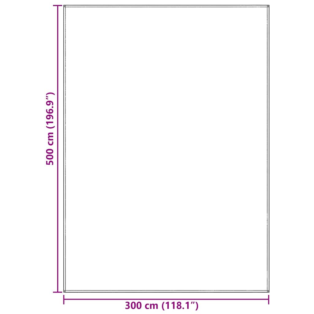 vidaXL Dywan pod namiot Jasnoszary 500 × 300 cm Polietylen