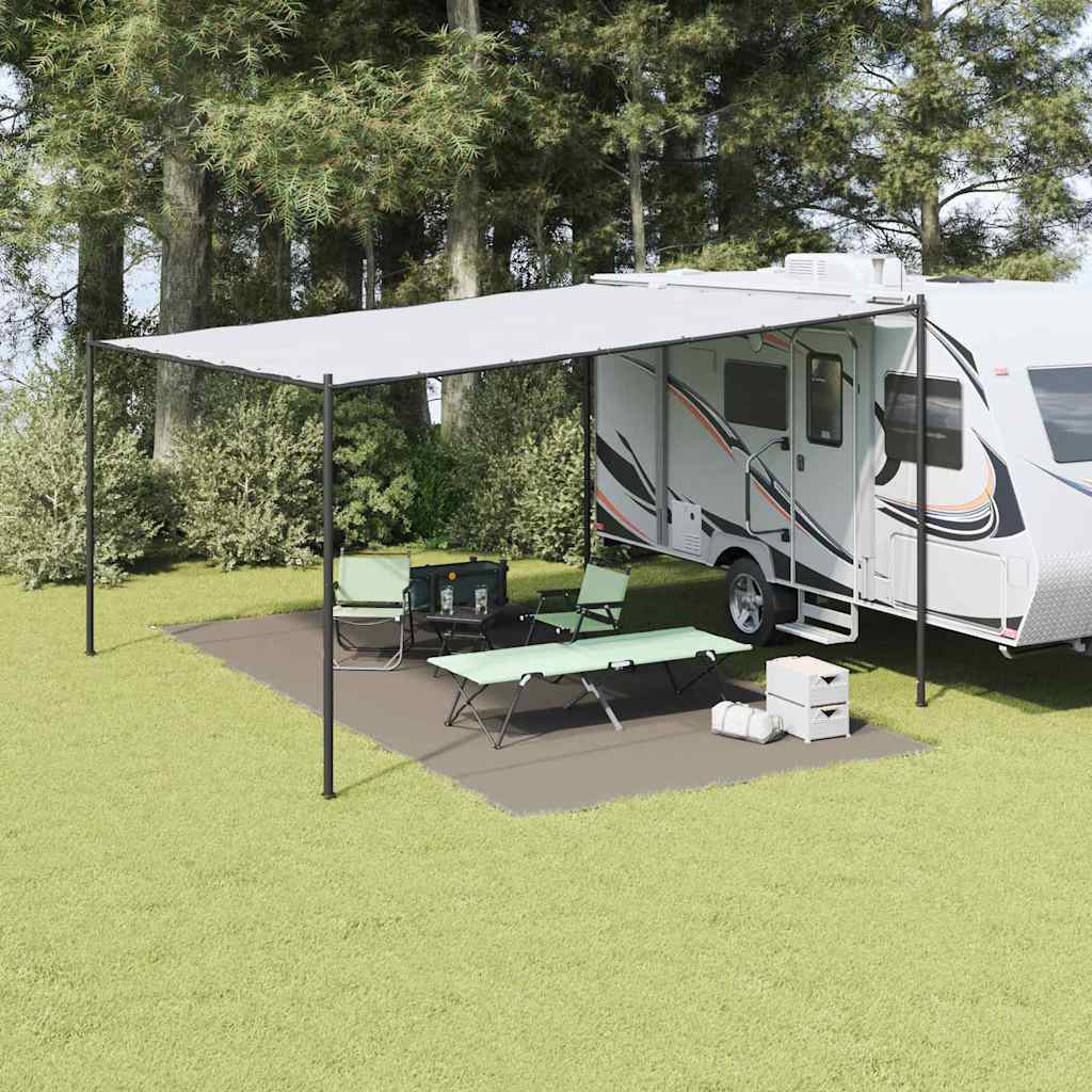 vidaXL Dywan pod namiot Jasnoszary 600 × 300 cm Polietylen