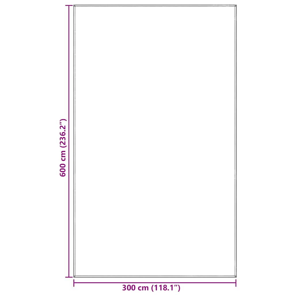 vidaXL Dywan pod namiot Jasnoszary 600 × 300 cm Polietylen