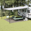 vidaXL Dywan pod namiot Jasnoszary 400 x 400 cm Polietylen