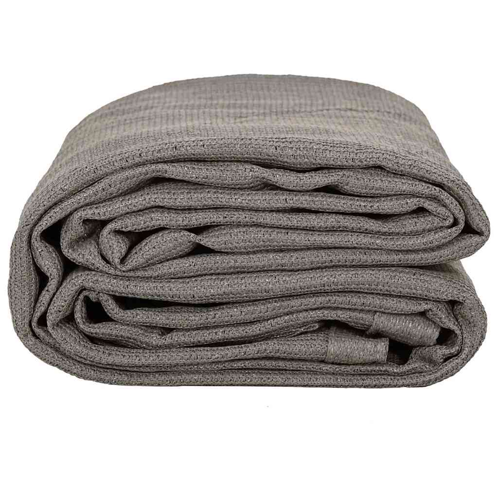 vidaXL Dywan pod namiot Jasnoszary 400 x 400 cm Polietylen