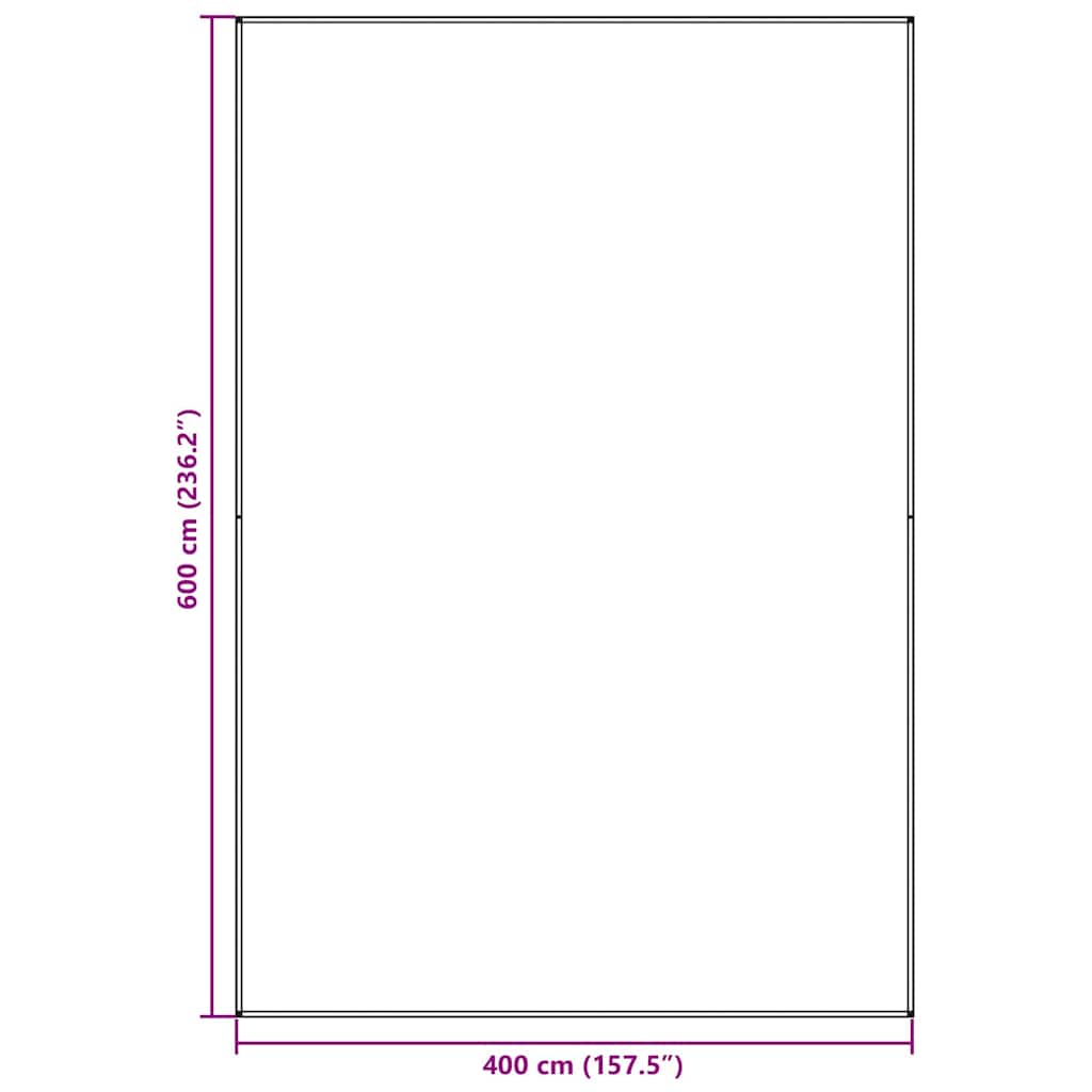 vidaXL Dywan pod namiot Jasnoszary 600 x 400 cm Polietylen