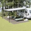 vidaXL Dywan pod namiot Jasnoszary 800 x 400 cm Polietylen