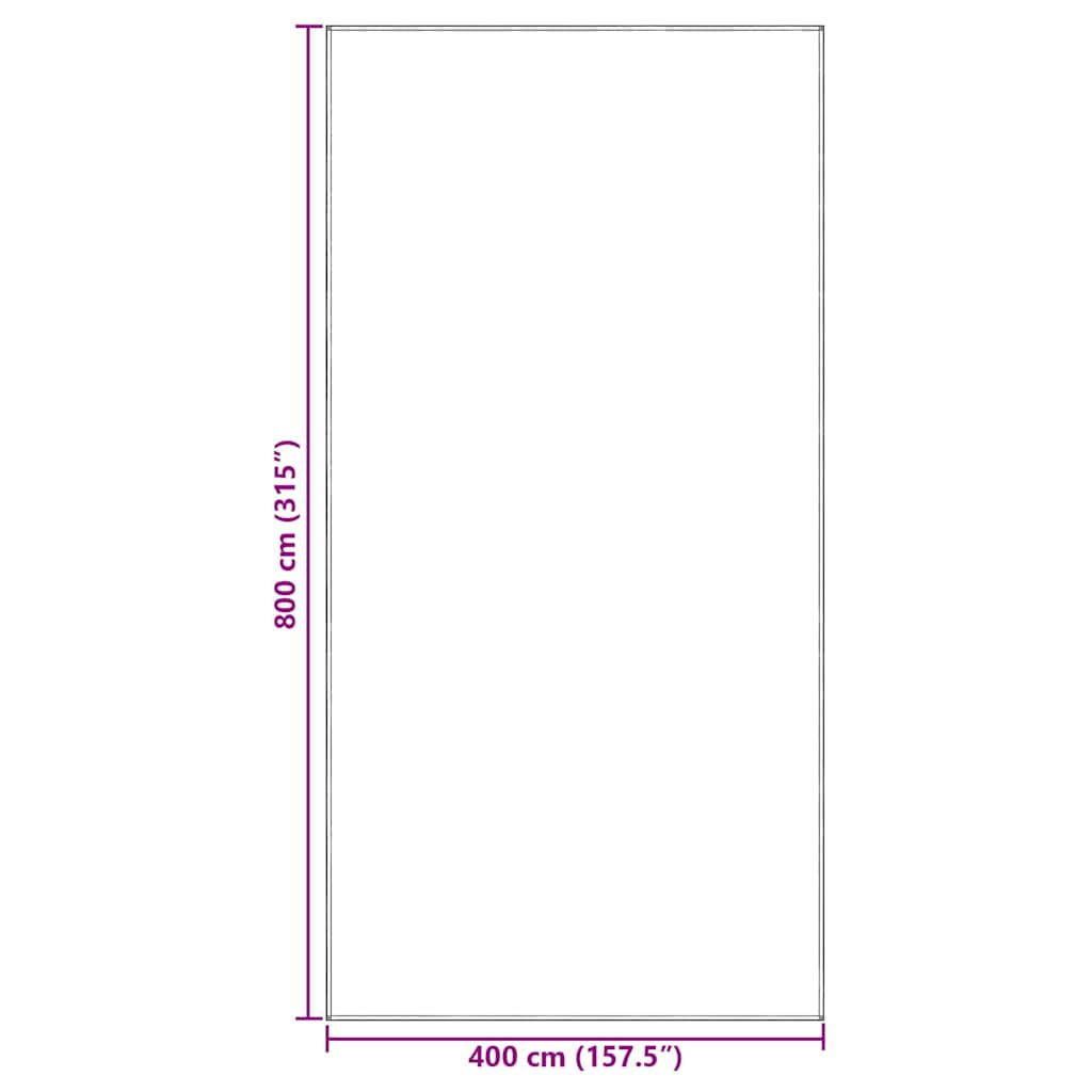 vidaXL Dywan pod namiot Jasnoszary 800 x 400 cm Polietylen