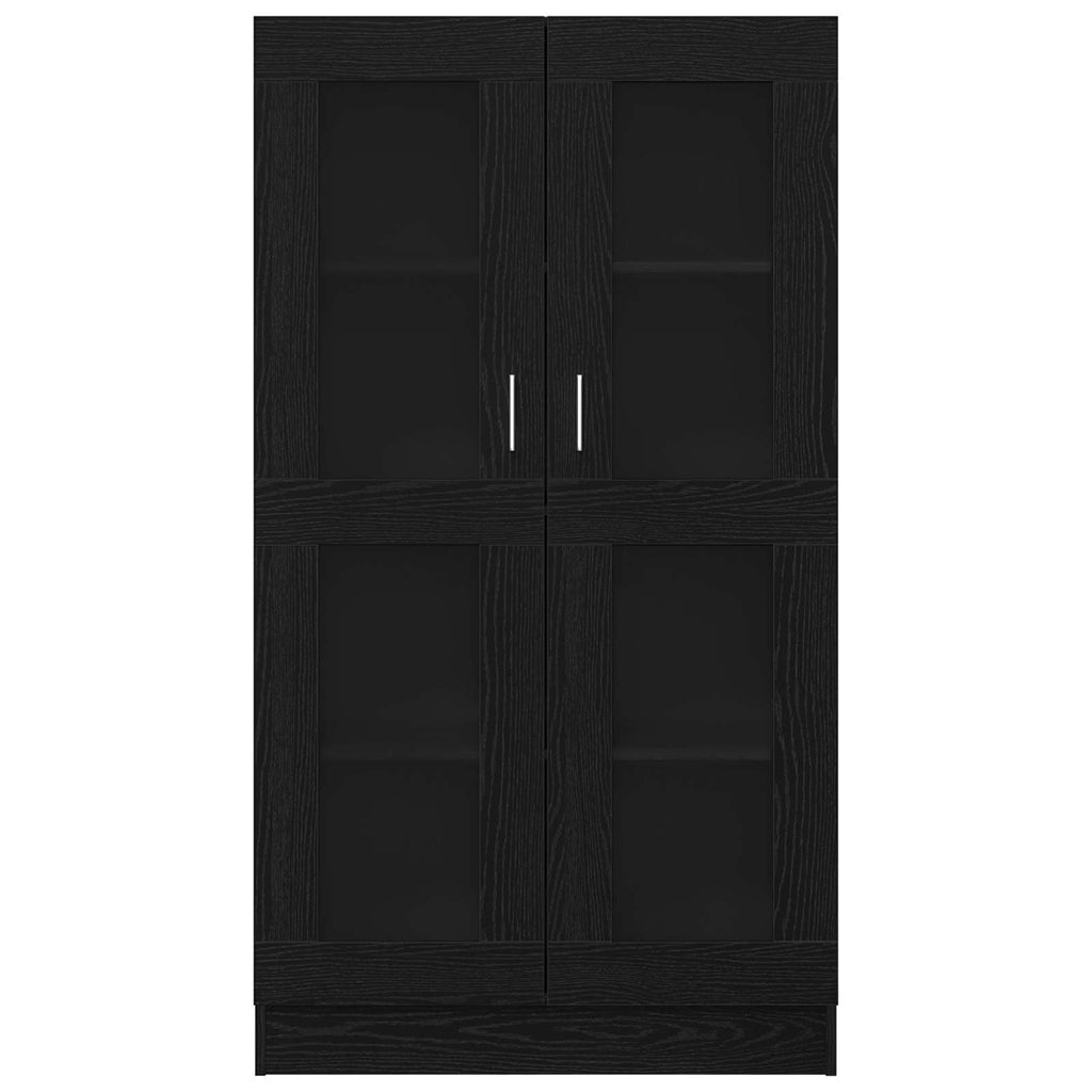 vidaXL Szafka na książki Czarny Dąb 82,5 x 30,5 x 150 cm