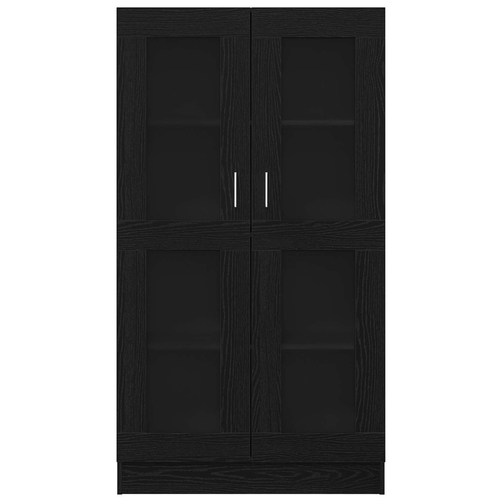vidaXL Szafka na książki Czarny Dąb 82,5 x 30,5 x 150 cm