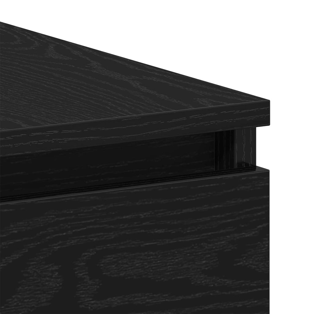 vidaXL Biurko Czarny Dąb 140 x 50 x 76 cm Materiał drewnopochodny