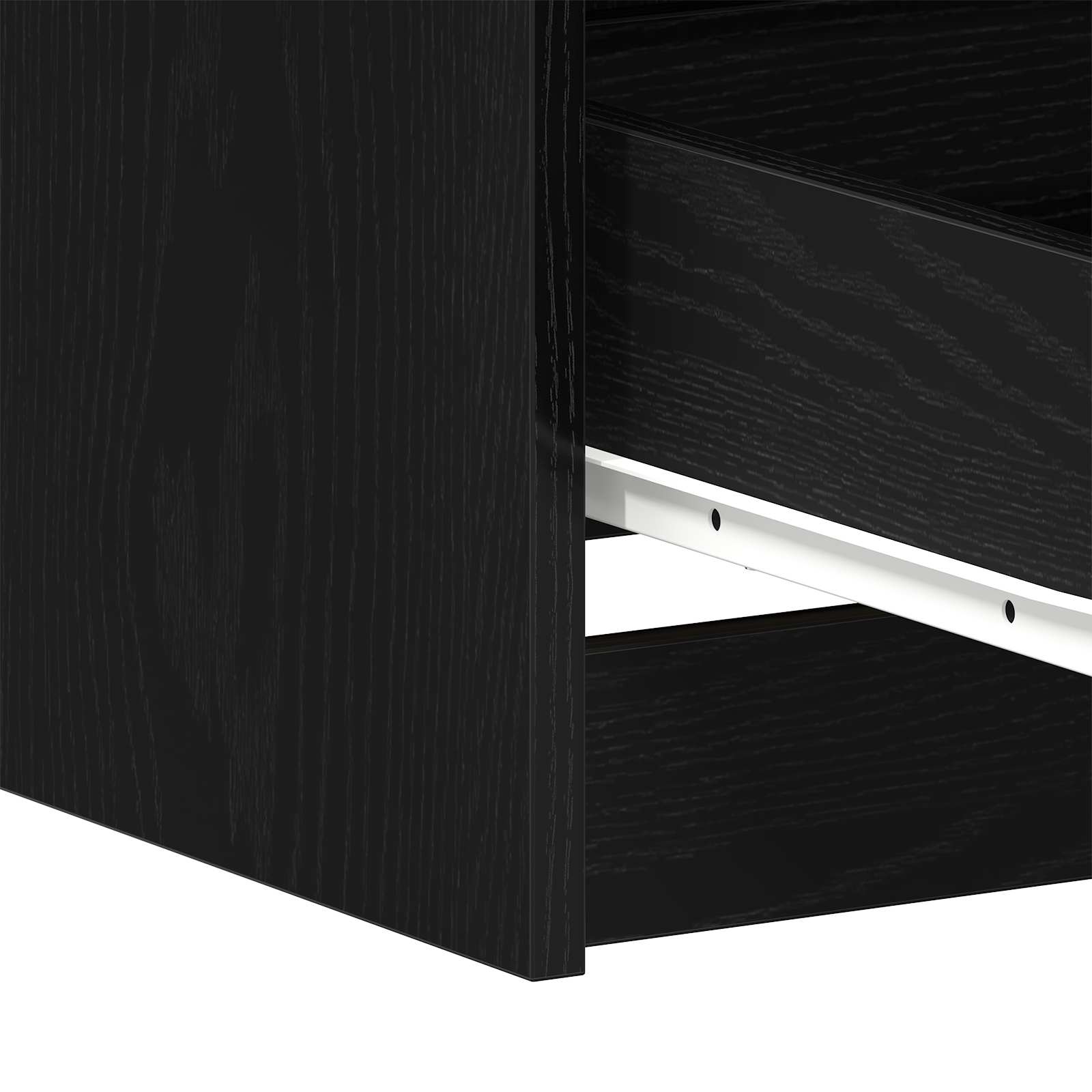 vidaXL Biurko Czarny Dąb 140 x 50 x 76 cm Materiał drewnopochodny