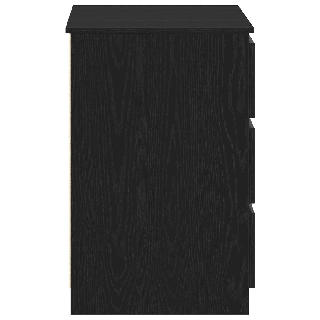 vidaXL Biurko Czarny Dąb 140 x 50 x 76 cm Materiał drewnopochodny