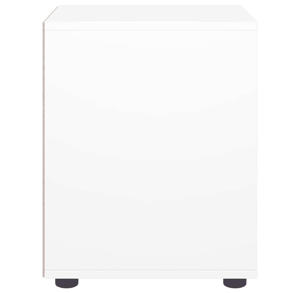 vidaXL Szafka nocna VIKEN, biała, 45x40x50 cm, materiał drewnopochodny