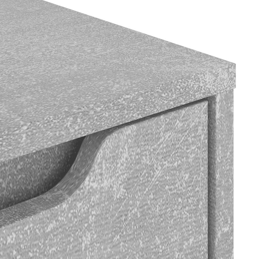 vidaXL Szafka nocna "VISNES" Beton Szary 45x40x50 cm Drewno klejone