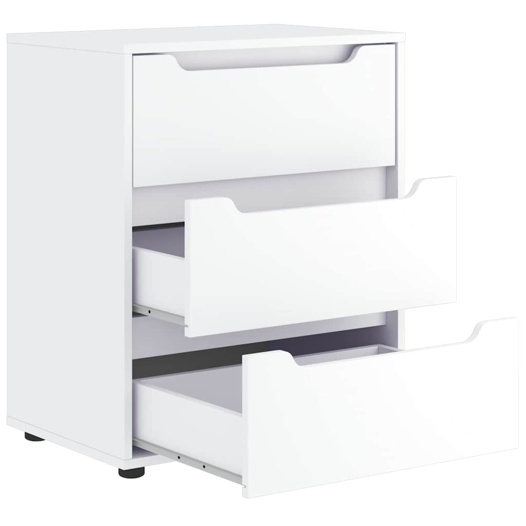 vidaXL Komoda "VISNES" Biała 60x40x73 cm Drewno klejone