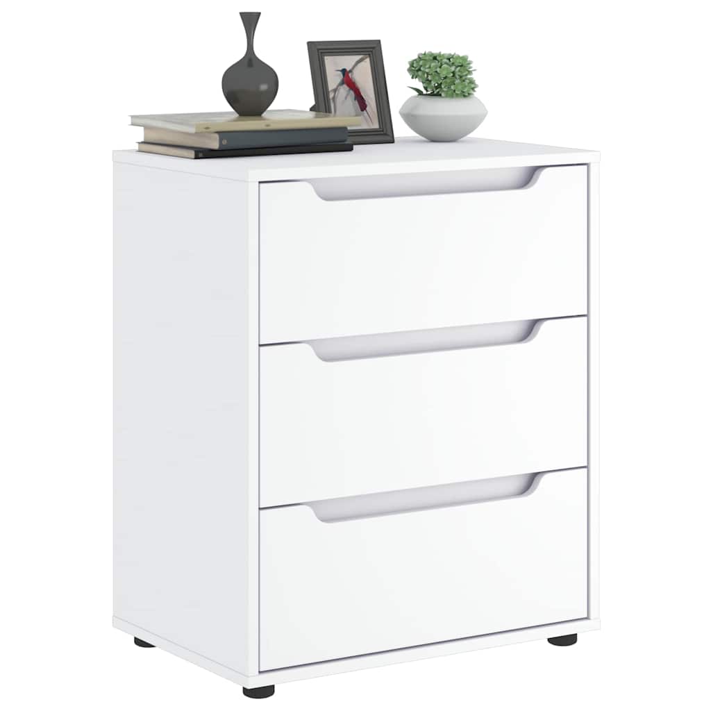 vidaXL Komoda "VISNES" Biała 60x40x73 cm Drewno klejone